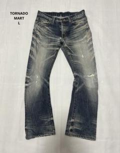 y2k TORNADO MART 3D shark denim pants L