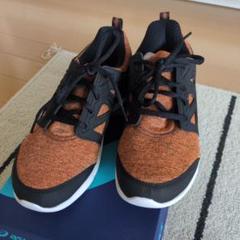 ASICS ウォーキングシューズ 24.0cm オレンジ/ブラック