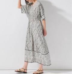 23区　スカーフパネルプリント ワンピース　コットン　シルク　36 m97333646632_1.jpg?1748009091