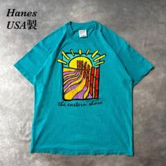 O97古着USA製Dennis1993 ビンテージアートTシャツHanesボディ