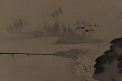 【真作】日比野白圭/嵐山春色図/掛軸/名家伝来/Z-875 真作】日比野白圭/嵐山春色図/掛軸/名家伝来/Z-875 - メルカリ