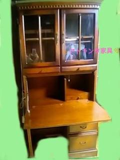 アトランタ家具✨ 国産栗・楢材✨ライティングデスク✨収納多め!✨一部に傷あり