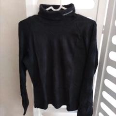 極美品　バーバリーロンドン 【38】M タートルニット　ハイネック　黒 BURBERRY BLUE LABEL - 極美品 バーバリーロンドン 【38】M