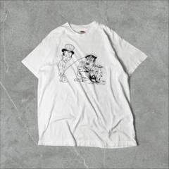 US古着 ウサマ・ビンラディン カダフィ大佐 アメリカ ネタ Tシャツ XL 白
