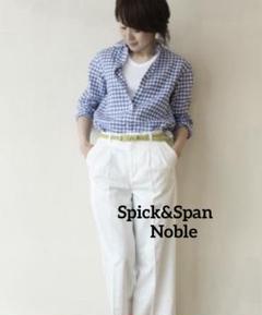 Spick&Span Noble 日本製　ギンガムチェック　リネンシャツ m97376793392_1.jpg?1746953522