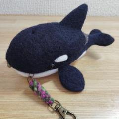 羊毛フェルト がま口ホルダー ハンドメイド