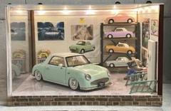 国産名車 1/24 ダットサン フェアレディ カスタム ガレージジオラマミニカー アシェット1/24 フェアレディ240Z カスタム ガレージ ジオラマ