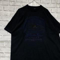 USA製90sヴィンテージTシャツ！シングルステッチ　ブラック半袖古着XL722