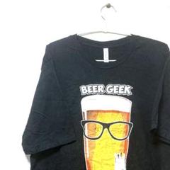 BEER GEEK CANVAS ビール メガネ ブラック　黒 XL Tシャツ
