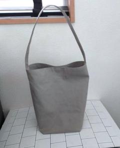 【倉敷帆布】グレー トートバッグ ハンドメイド　ワンハンドル