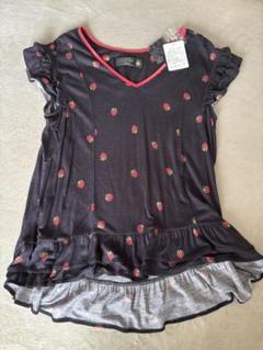 flanche lippee Ｔシャツ カットソー M 　紺 CONVERSE 刺繍プリントルーズTシャツ レディース