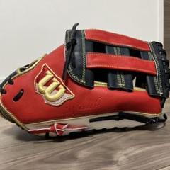 新品未使用‼️ウイルソン 軟式 ファーストミット グラブ 赤