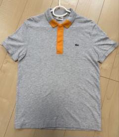 【LACOSTE】　美品　ポロシャツ グレー/オレンジ