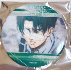 進撃の巨人 GIGO コラボカフェ　グリッター缶バッジ　リヴァイ 3点セット 進撃の巨人』100時間カレーコラボ グリッター缶バッジ リヴァイ