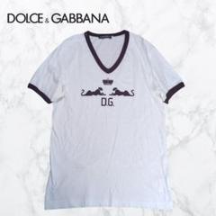 【希少】DOLCE&GABBANA DGプリント リンガーTシャツ