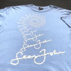 y2k 00s 90s Sean John 水色 ロゴtシャツ b-boy B系のサムネイル