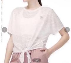 スポーツウェア tシャツ 半袖 ヨガウェア レディース フィットネス リボン結び