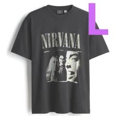 H&M ニルヴァーナ ルーズフィット ビンテージライクプリントTシャツのサムネイル