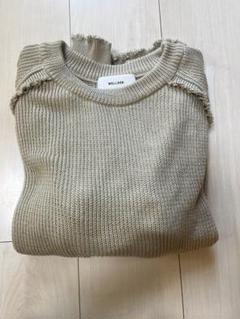 【感謝価格】 ヴェルダー WELLDER クルーネック Sサイズ ベージュ ニット トップス