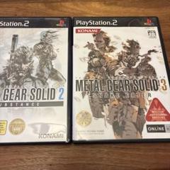 METAL GEAR SOLID 2 & 3 セット　PS2