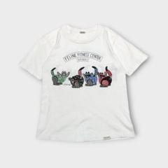 90s USA製 クリバンキャット　猫　アニマル　Tシャツ　サイズS