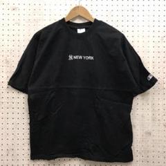 MLB公式 ストリート古着 ニューヨークヤンキース ラバープリント半袖Tシャツ