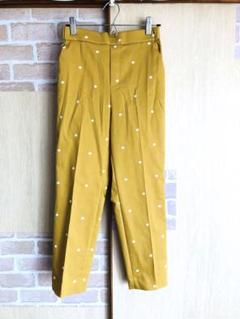 PAREATSU刺繍が可愛い綿パンツ、チノパンエスサイズのサムネイル