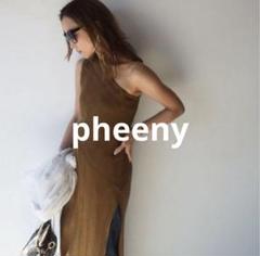 PHEENYフィーニーRANDOM RIB ONE SHOULDER DRESS