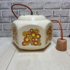 【希少】昭和レトロ　ペンダントライト　陶器 昭和レトロ ラジオソケット ペンダントライト｜透明ガラス【照明
