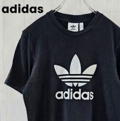 【人気】adidas アディダス ビックロゴ Tシャツ 半袖 ブラック M