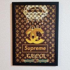 CHANEL VUITTON SUPREME GUCCI アートポスター