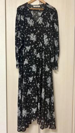 MICHIMACHI 花柄ロングワンピース