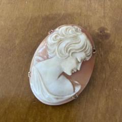 シェルカメオ CAMEO ブローチ 2WAY サイン入り ヴィンテージ 美品 vintage_cameo_brooch_2178_-01.