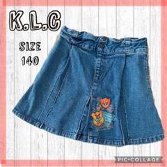 K.L.C 140 デニムスカート ワッペン 平成レトロY2K エンジェル