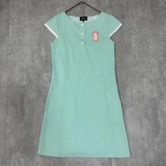 Z18【美品】パーリーゲイツ ゴルフウェア ワンピース ストレッチ 半袖 0