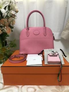 HERMES エルメス 新品 ボリード27 ローズコンフェッティ