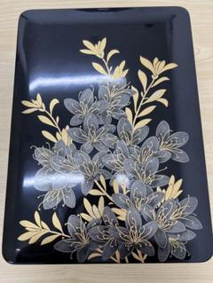 漆器 文箱 花の装飾付き 文箱・硯箱・飾り箱・花器 | WORKS | 輪島塗の老舗 輪島屋善仁