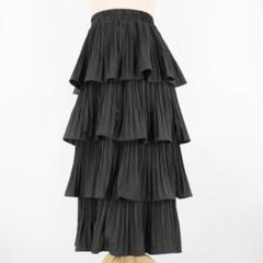 美品 フラメンコ衣装】ブラック ファルダ スカート 段々