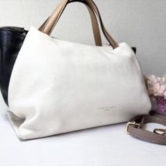 美品✨ジャンニキャリーニ オリガミM 2way ハンドバッグ ショルダーバッグ 美品✨ジャンニキャリーニ 2way ショルダーバッグ レザー