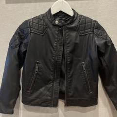 DISEL キッズ　レザージャケット　8歳 ☆DIESEL ブラック レザー ジャケット キッズ用8Y - メルカリ