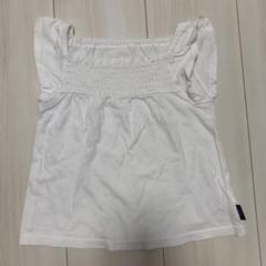 100cm キッズ服　キッズホワイトTシャツのサムネイル