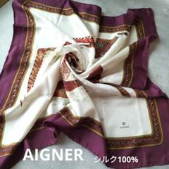 AIGNER アイグナー シルク スカーフ AIGNER - AIGNERスカーフの通販 by ウメチョ1260's shop