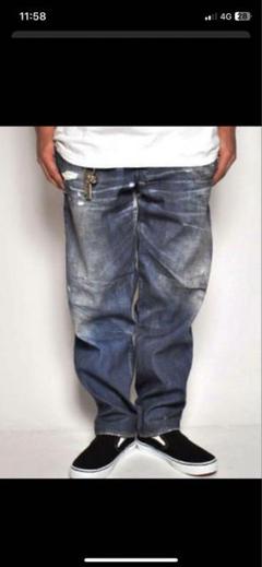 US 三軒茶屋 Fake Vintage Denim Easy Pants US 三軒茶屋 'Fake Vintage Denim Easy Pants Type-X'フェイク