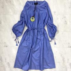 t.yamai paris pour IENAバンドカラーストライプワンピース