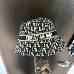 Christian Dior バケットハット ネイビー/ベージュ - メルカリ