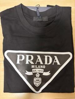 希少 PRADA プラダ Tシャツ ロゴ刺繍 ビーズ レディースマノロ