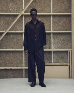 juha ユハ 【24SS】ラッセルレースロングスリーブシャツ(BROWN)のサムネイル