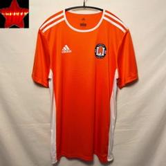 【adidasアディダス】tシャツ ゲームシャツ サッカー オレンジ M