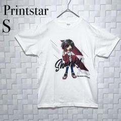 Printstar プリントスター 半袖 Tシャツ S キャラクター ホワイト