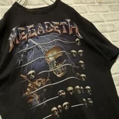 HOT ROCK⭐︎メガデスMegaDeath バンドTシャツ スカル柄 XL 黒